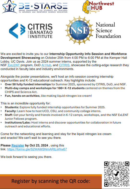 Internship Opportunity Info Session and Workforce Development Showcasing 
